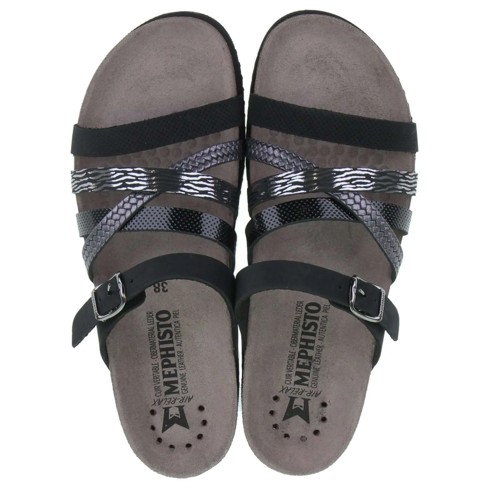 Huleda H131 Leather Women's Slides Sandals