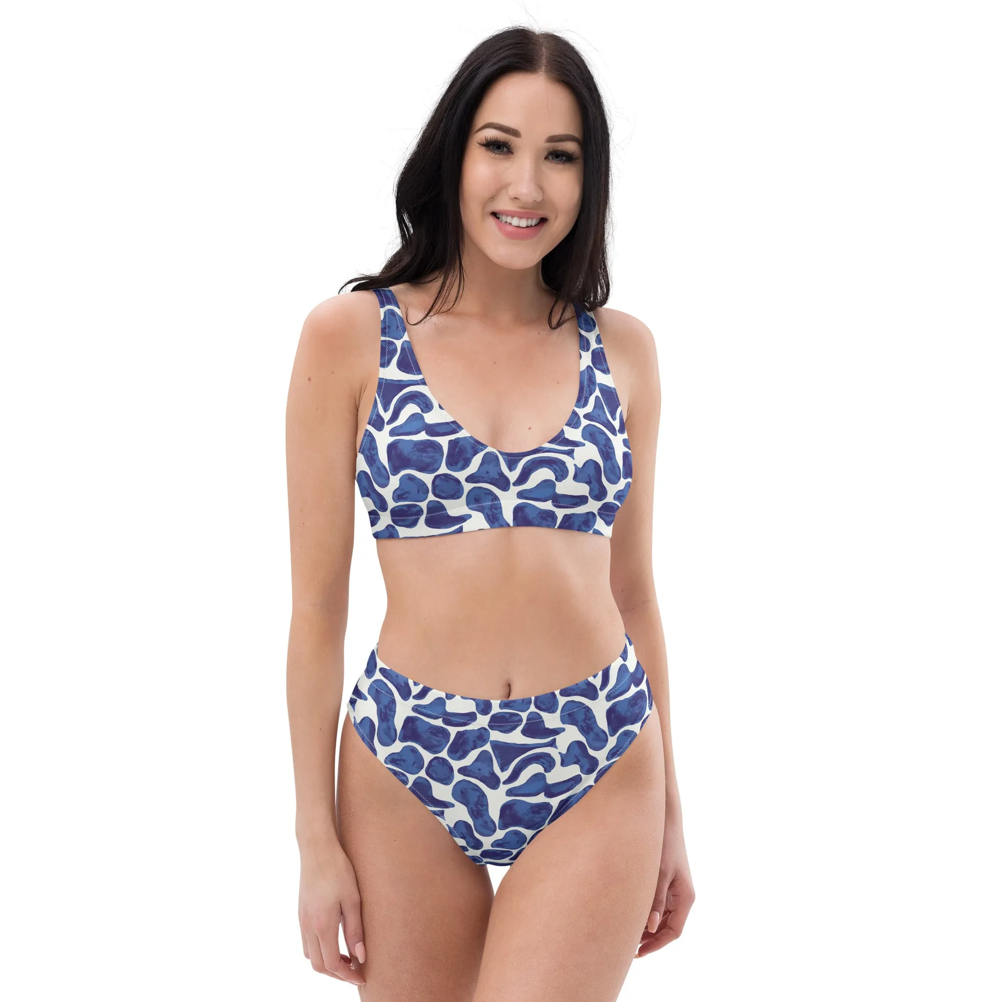 Indigo Summer Recycled high-waisted bikini