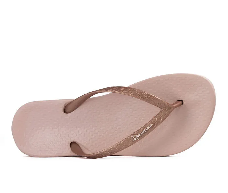 Ipanema Womens Ana Tan Pink Metallic Pink