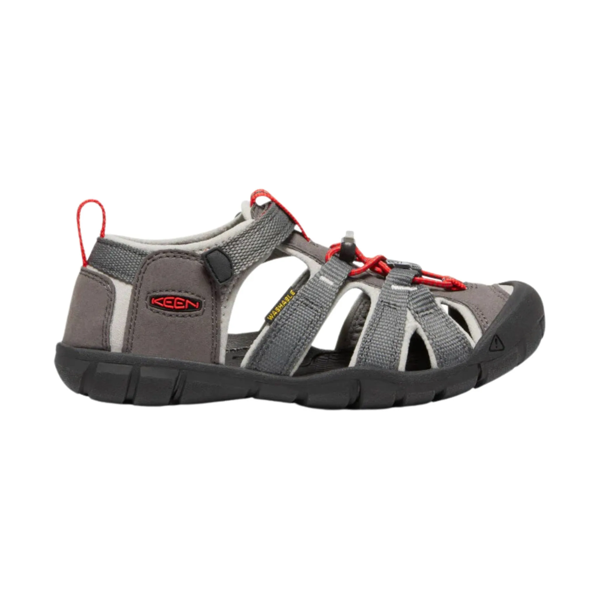 KEEN Big Kids' Seacamp II CNX Sandals - Magnet/Drizzle - ONLINE STORE CREDIT/EXCHANGE ONLY