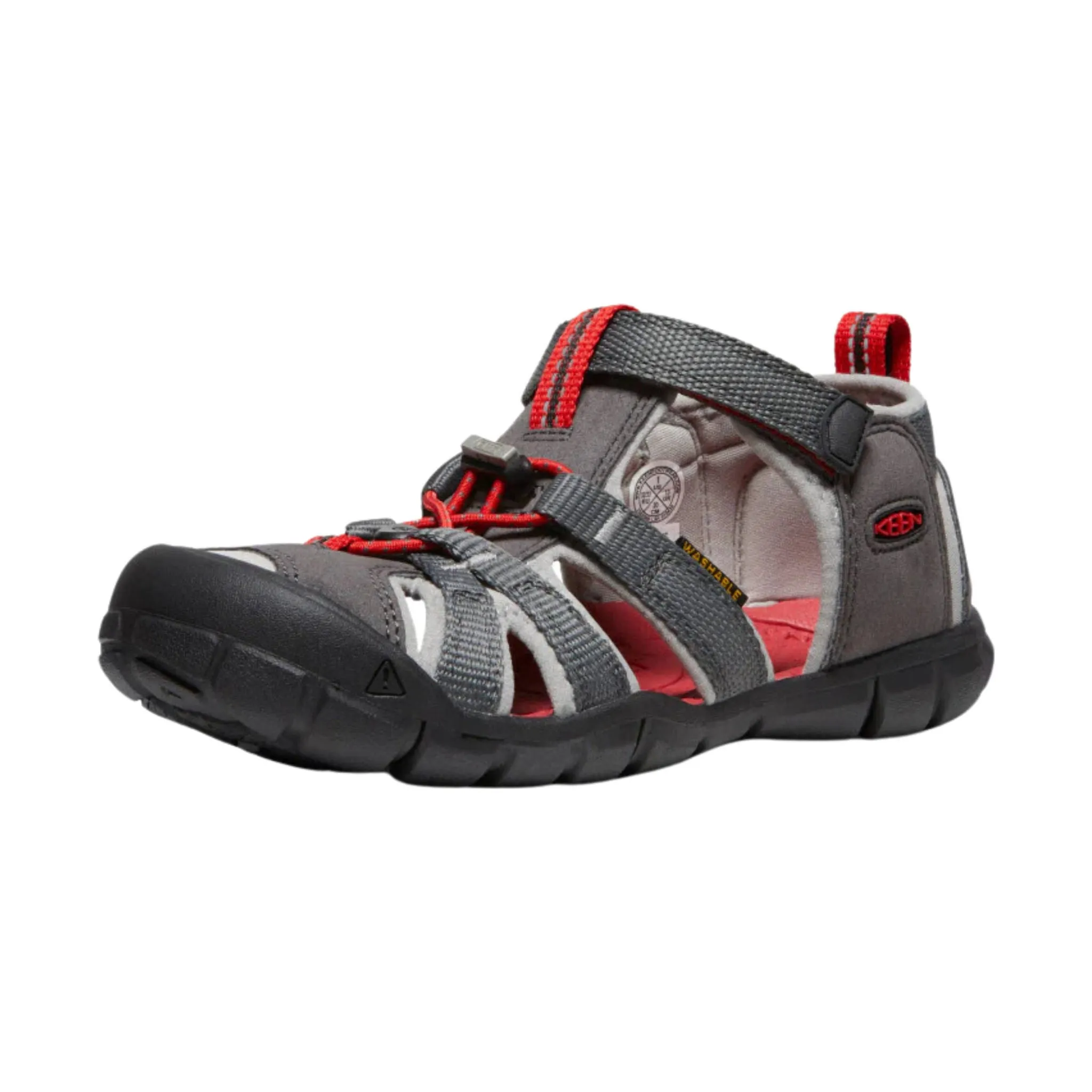 KEEN Big Kids' Seacamp II CNX Sandals - Magnet/Drizzle - ONLINE STORE CREDIT/EXCHANGE ONLY