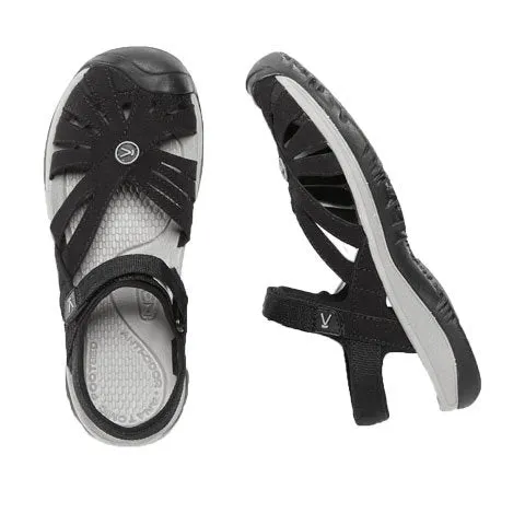 Keen Rose Backstrap Sandal (Women) - Black/Neutral Gray