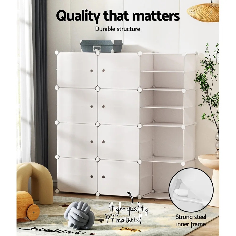 Large Capacity White Shoe Storage Cabinet, Eco-Friendly, 12 Cubes | Artiss