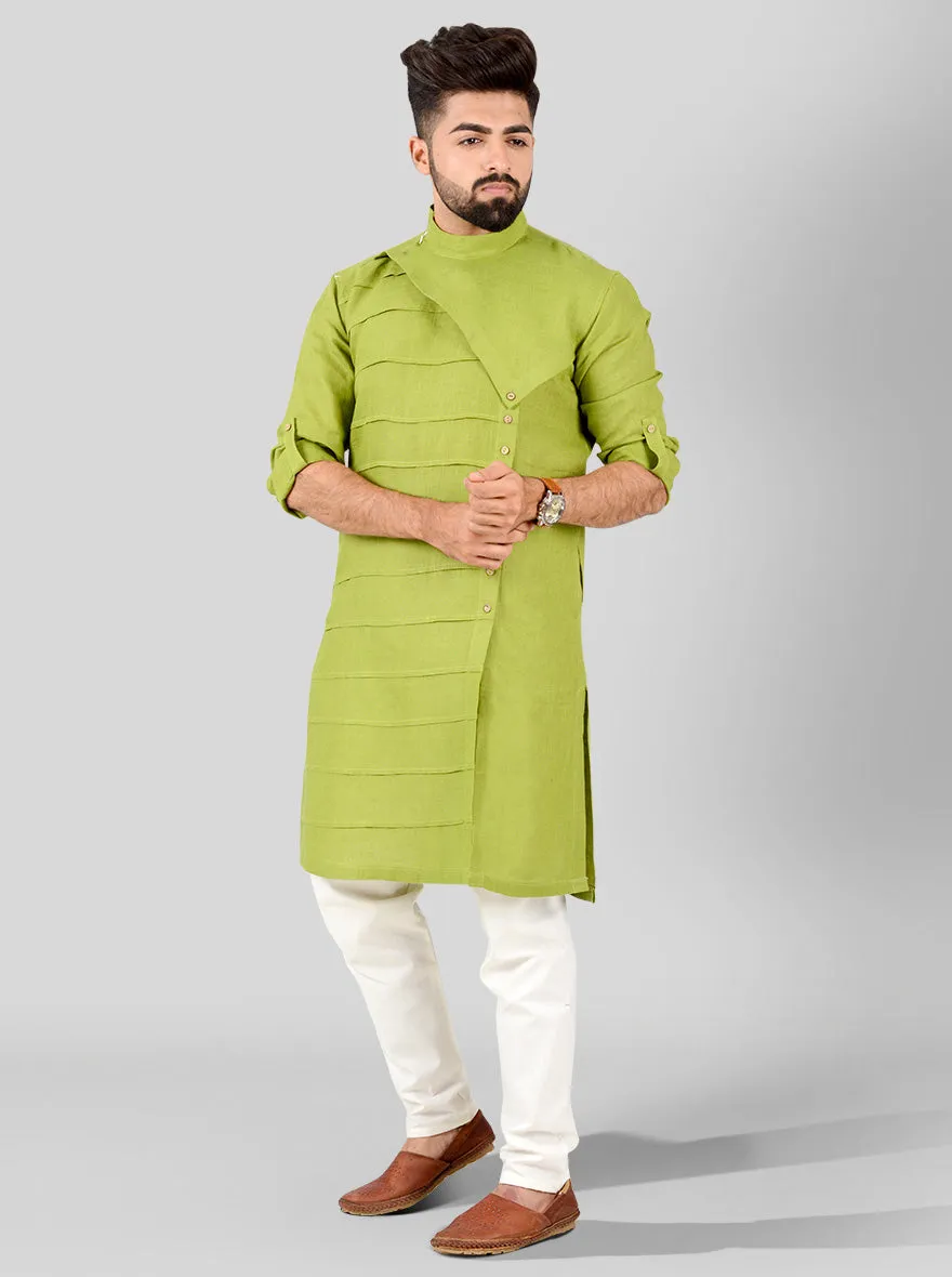 Leaf Green Kurta | Azania