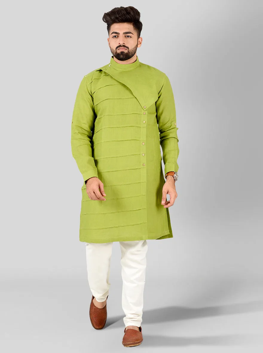 Leaf Green Kurta | Azania