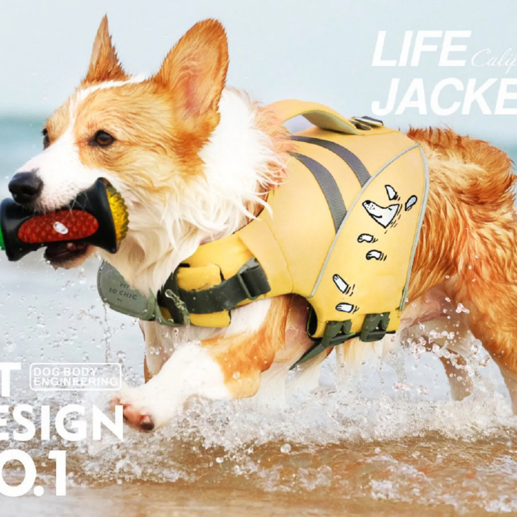 Life Jacket for dogs "Lifeguard" - Yellow