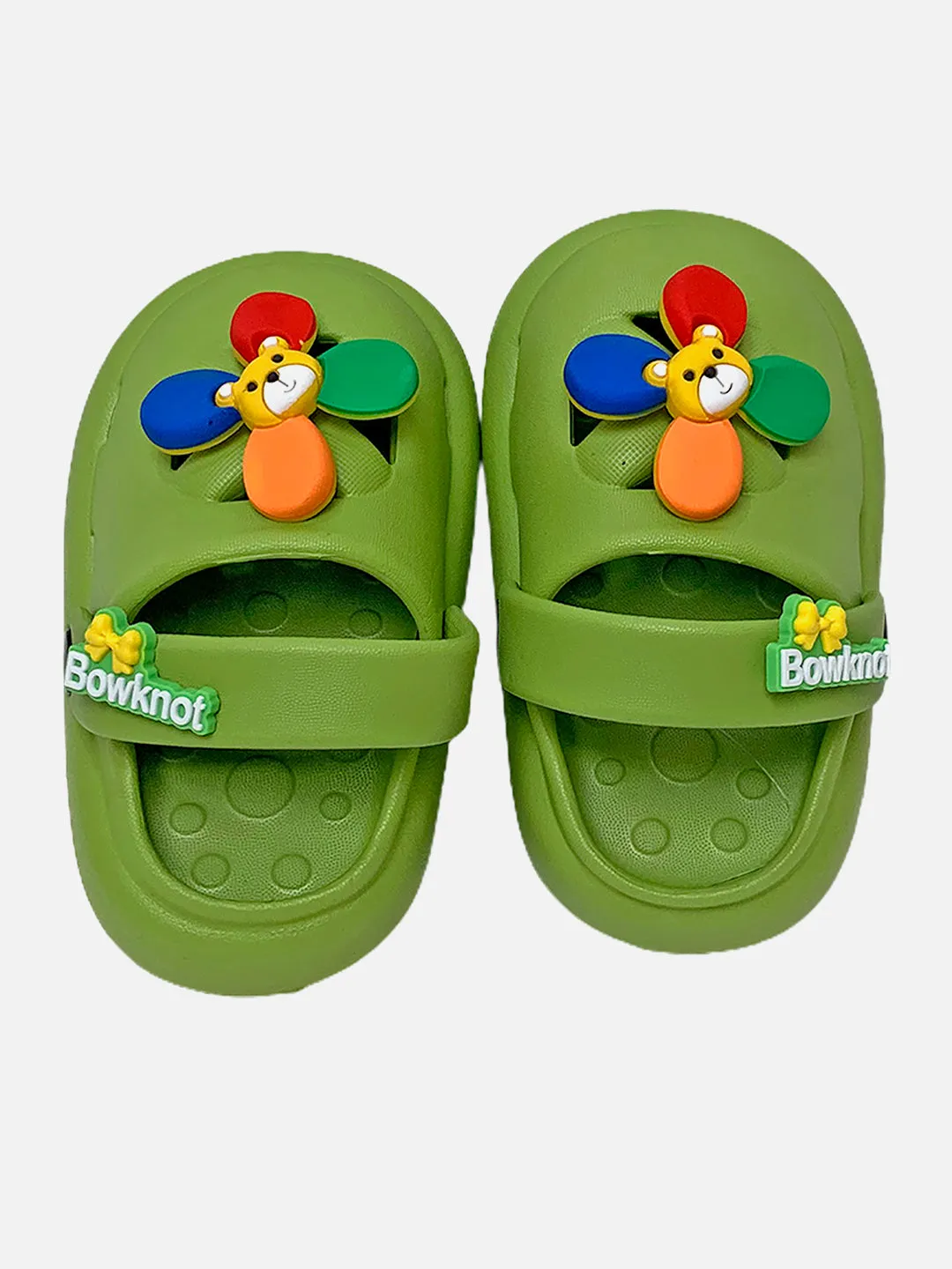 Little Surprise Box Green Pinwheel Slip on Clogs all season Footwear for Toddlers & Kids