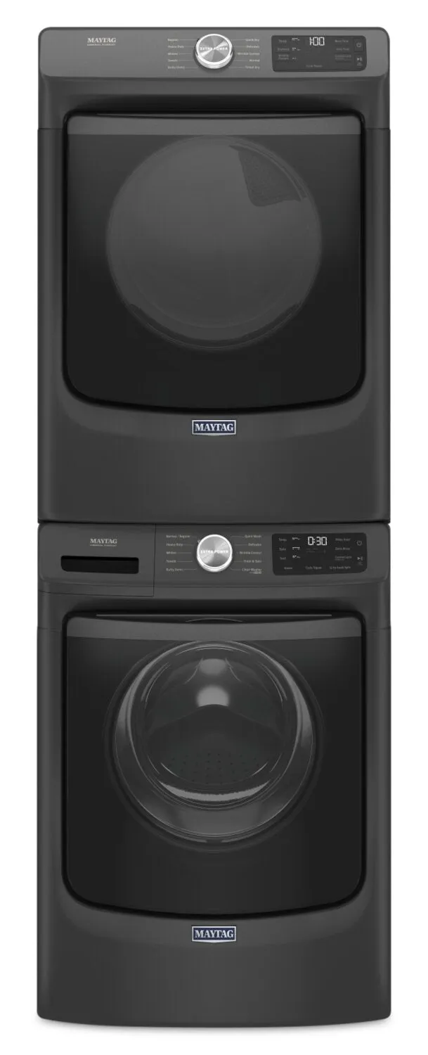 Maytag 5.2 Cu. Ft. Front-Load Washer and 7.3 Cu. Ft. Electric Dryer with Extra Power - MHW5630B/YMED563B