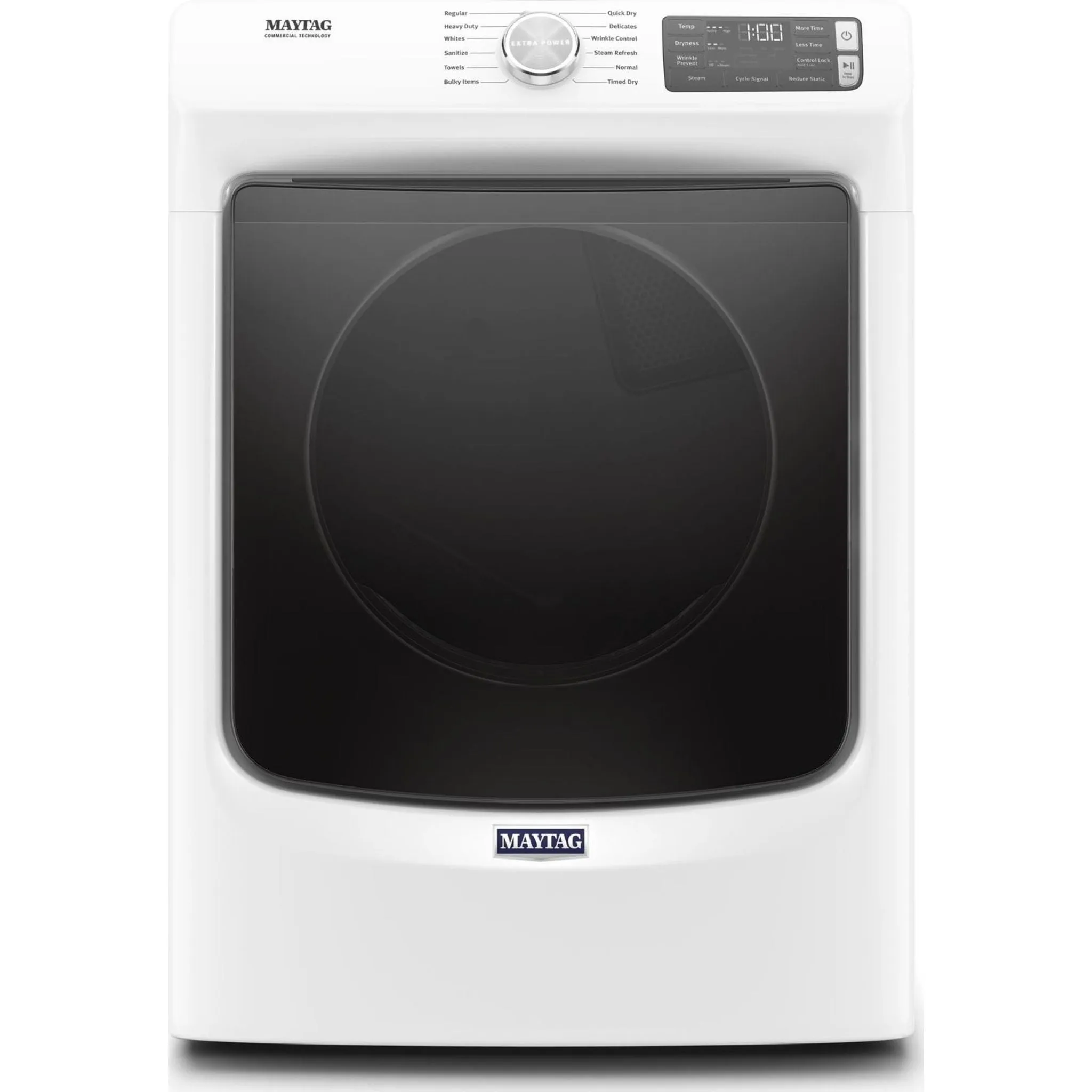 Maytag Front Load Electric Dryer with Extra Power and Quick Dry Cycle - 7.3 cu. ft. (YMED6630HW)