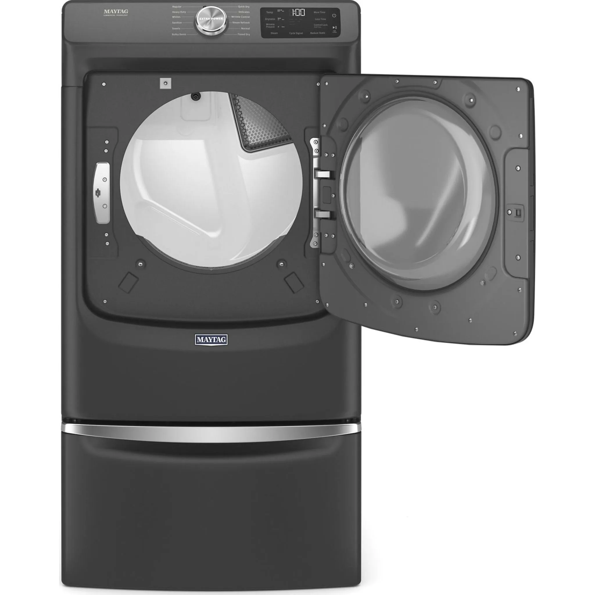 Maytag Front Load Electric Dryer with Extra Power and Quick Dry Cycle - 7.3 cu. ft. (YMED6630MBK)