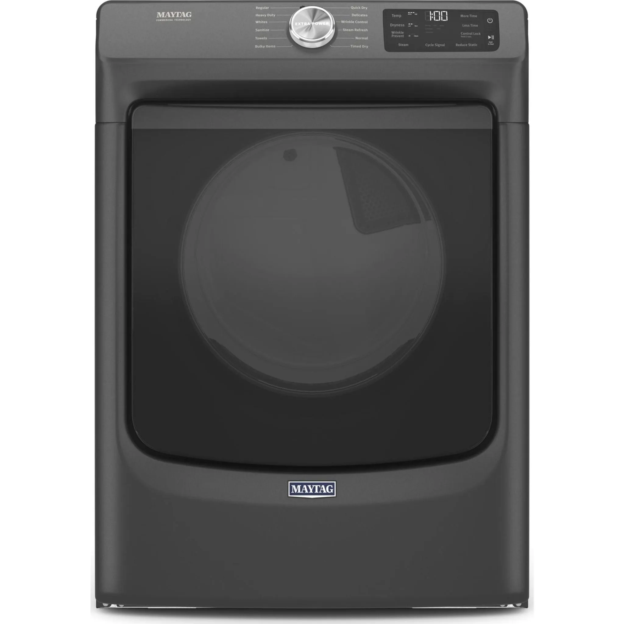 Maytag Front Load Electric Dryer with Extra Power and Quick Dry Cycle - 7.3 cu. ft. (YMED6630MBK)