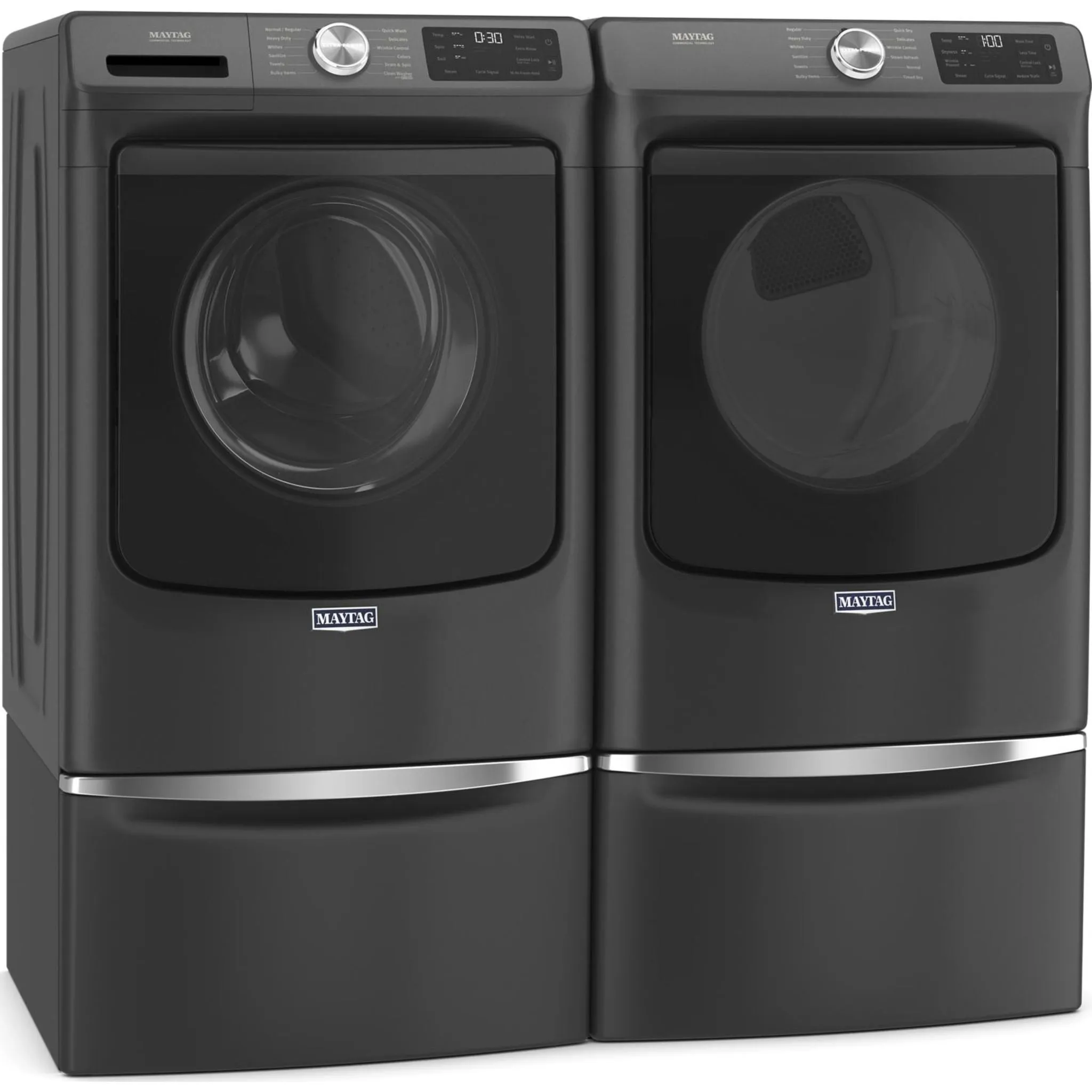 Maytag Front Load Electric Dryer with Extra Power and Quick Dry Cycle - 7.3 cu. ft. (YMED6630MBK)