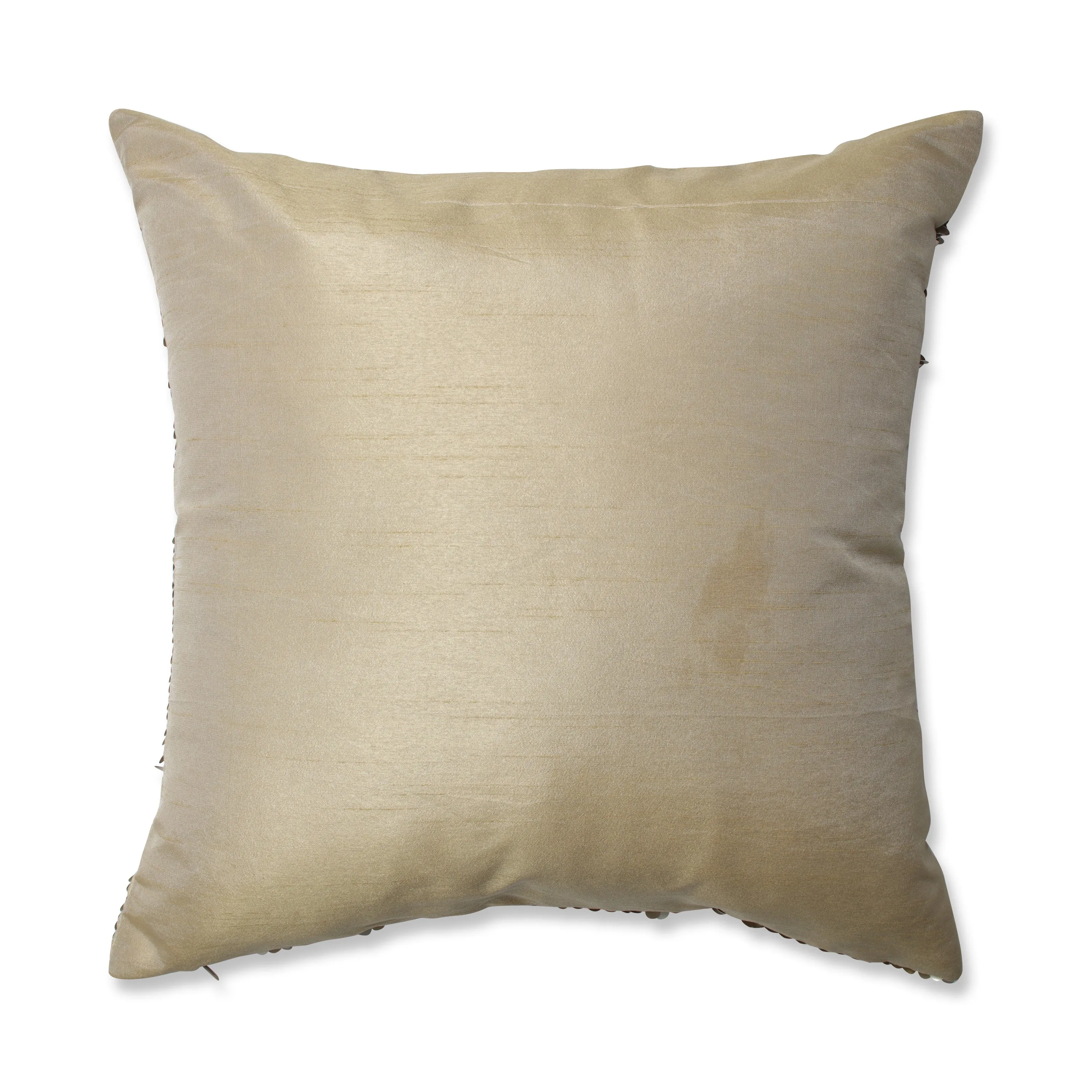 Mermaid Gold-White 18-Inch Throw Pillow