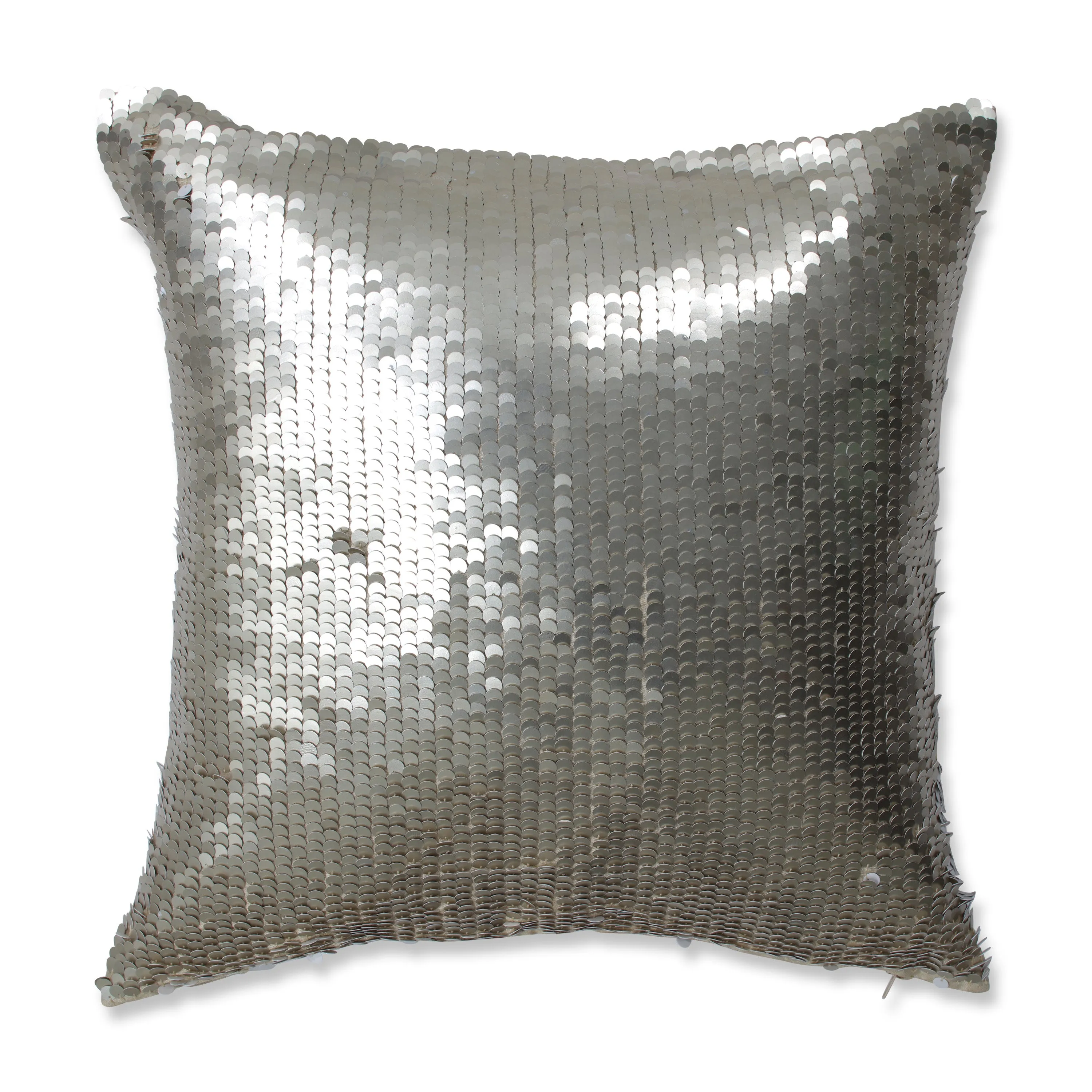 Mermaid Gold-White 18-Inch Throw Pillow