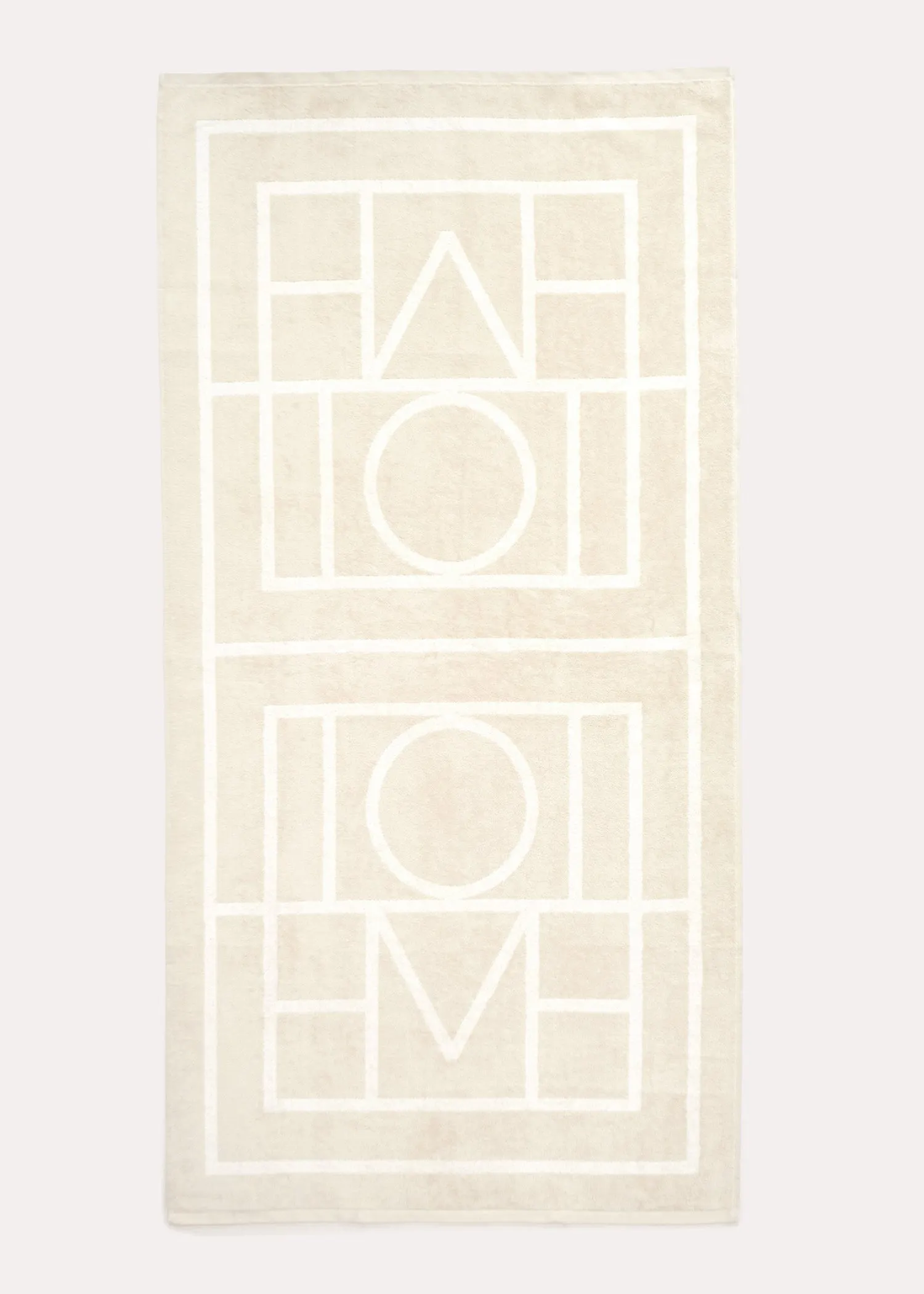 Monogram jacquard beach towel sand