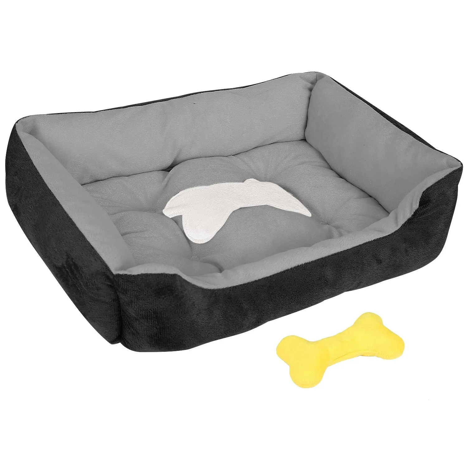 Pet Dog Bed Soft Warm Fleece Puppy Cat Bed Dog Cozy Nest Sofa Bed Cushion Mat For S/M Dog