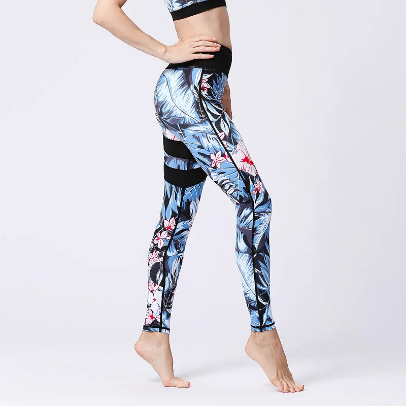 Printed Yoga Tracksuit Yoga Pants Yoga Vest Bra