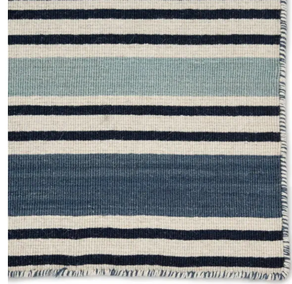 Pura Vida Salada in White Asparagus/Winter Sky Rug (Special Order at SHANTY SHOPPE)