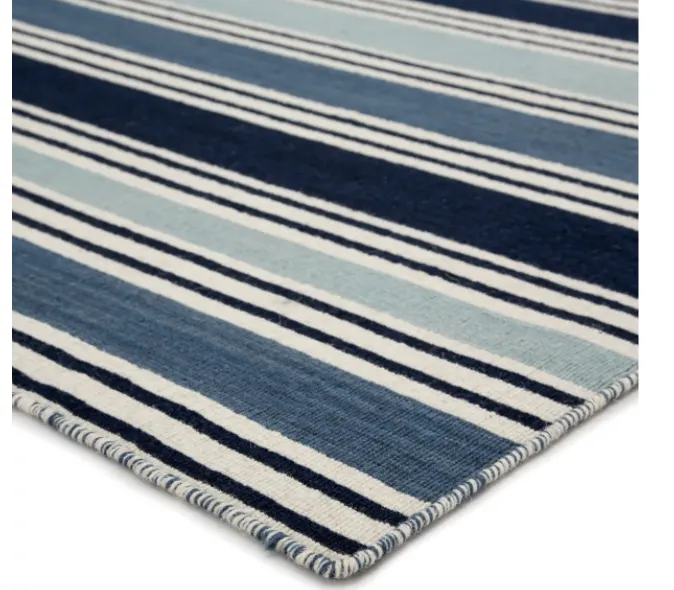 Pura Vida Salada in White Asparagus/Winter Sky Rug (Special Order at SHANTY SHOPPE)