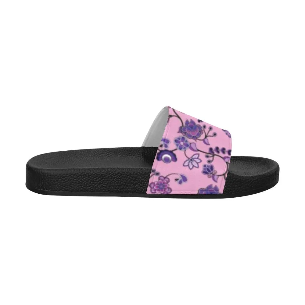 Purple Floral Amour Women's Slide Sandals