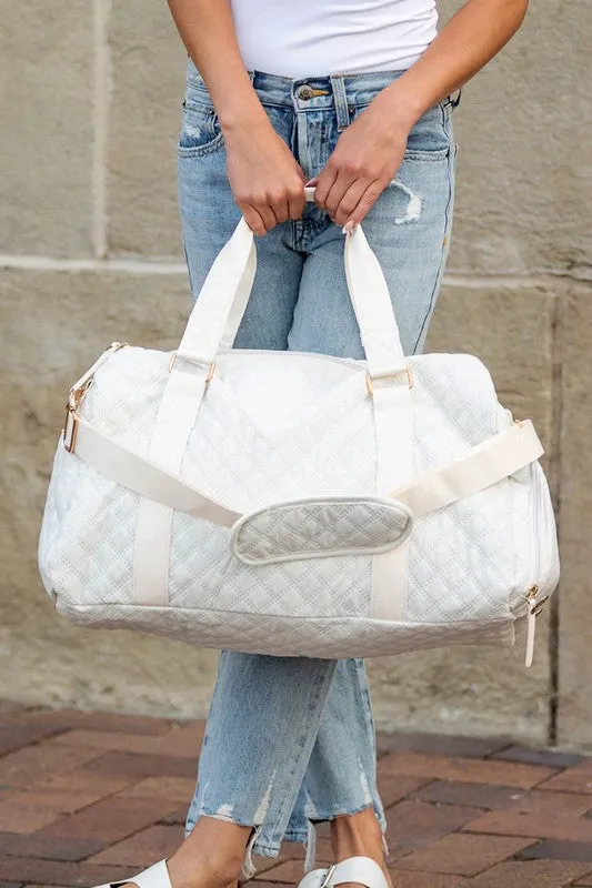 Quilted Weekend Travel Bag