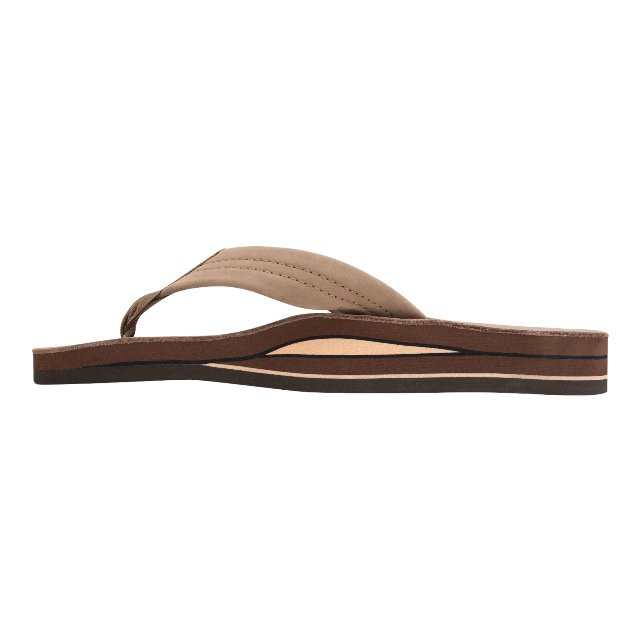 Rainbow Sandals Women's Premier/Classic Leather Double Layer With Arch - Dark Brown