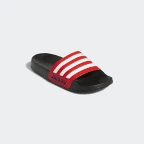 RED AND BLACK UNISEX ADIDAS ADILETTE SHOWER