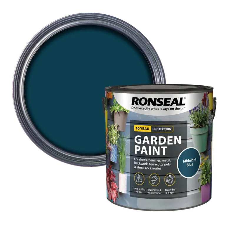 Ronseal Garden Paint - Midnight Blue 2.5L