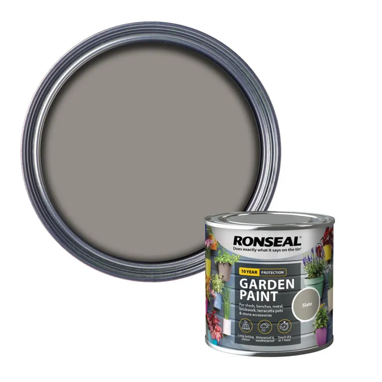 Ronseal Garden Paint - Slate 250ml