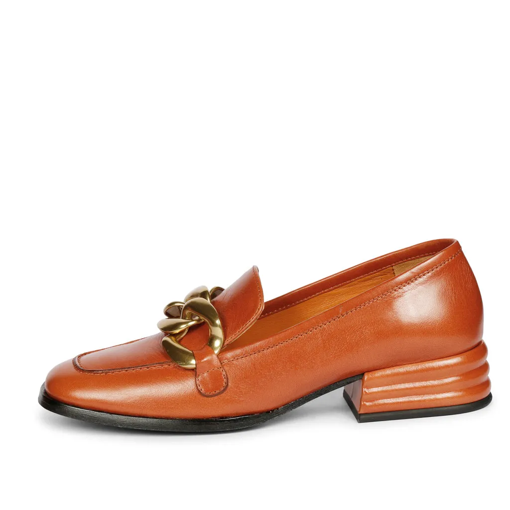 Saint Juliet Rust Leather Handcrafted Moccasins