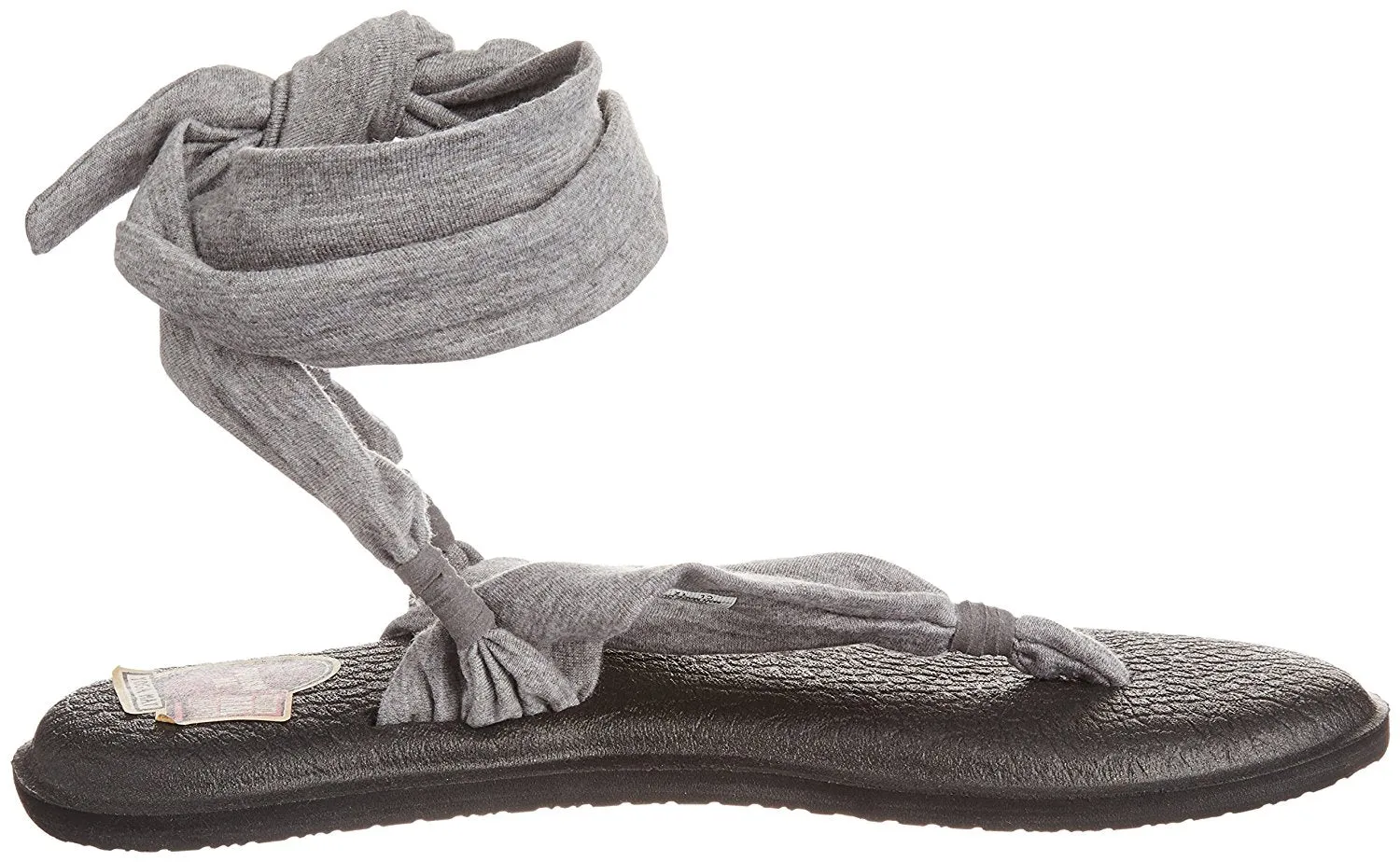 Sanuk Yoga Slinged Up Grey Sandals - Women's