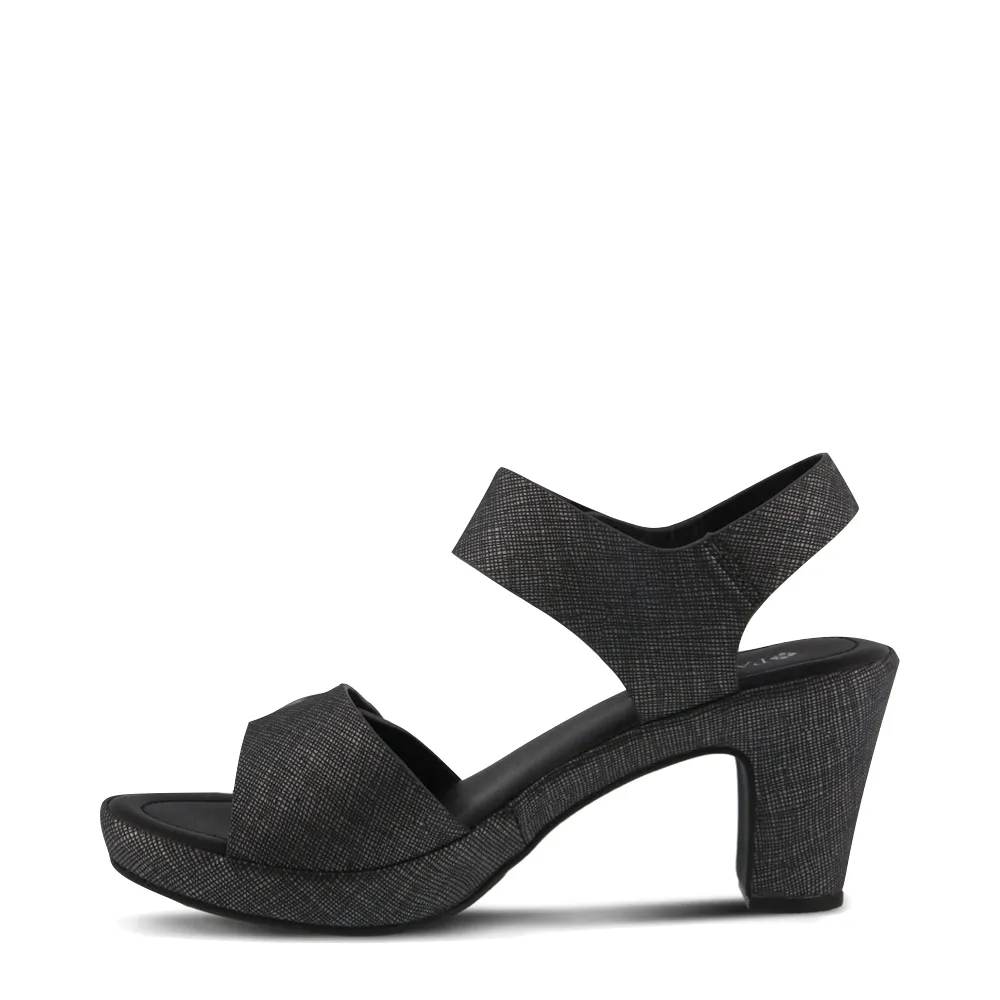 Spring Step Women's Dade Heeled Sandal (Charcoal)