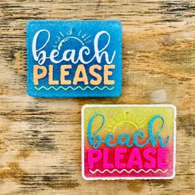 Summer “Beach Please” Car Freshie