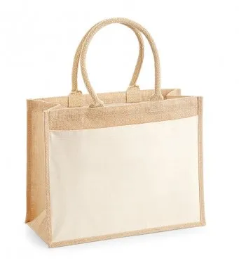 Take Me To The Beach - Jute and Canvas Tote Beach Bag With Any Phrase/Name