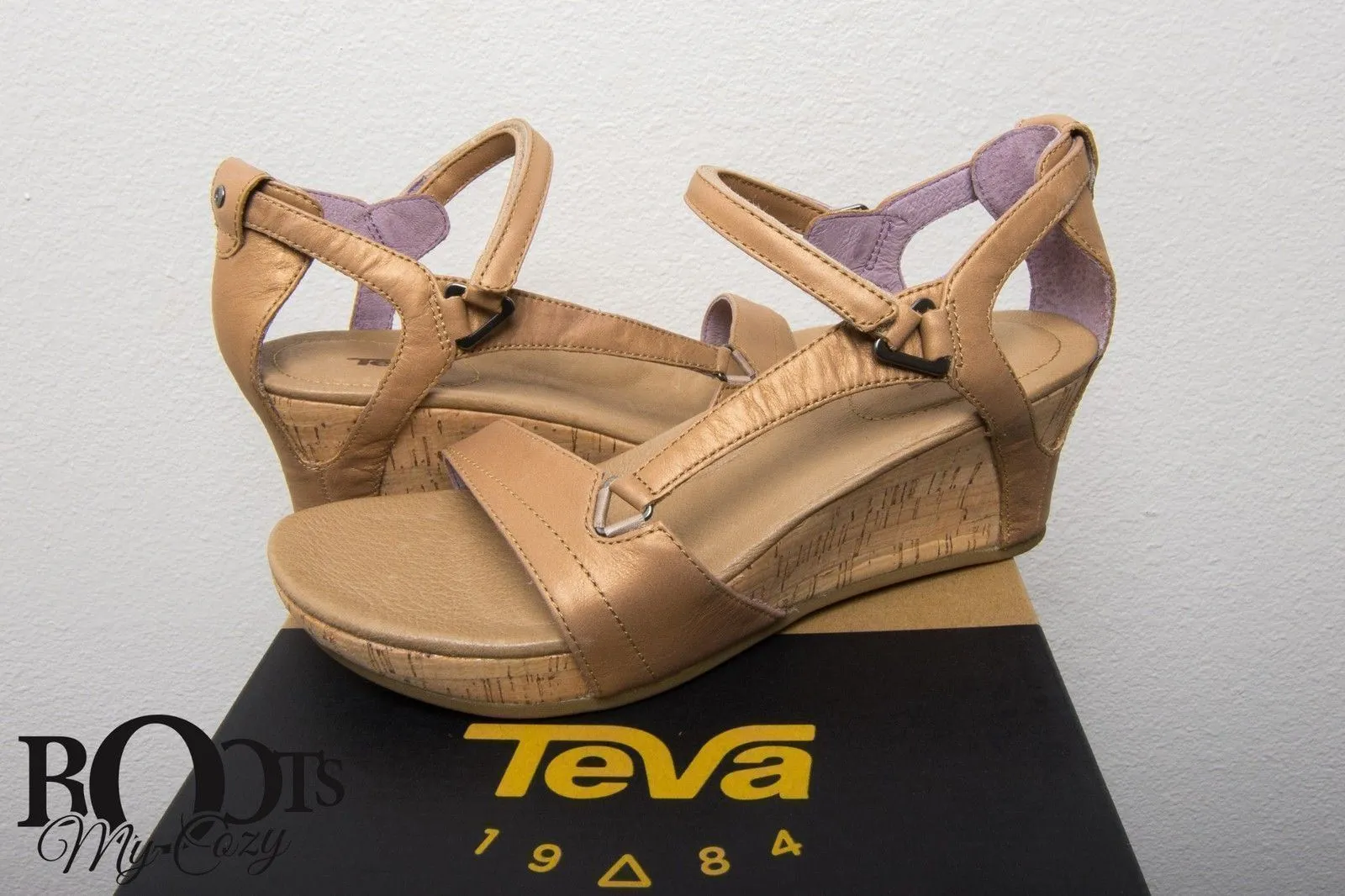 Teva Capri Wedge Pearlized Tan Sandals