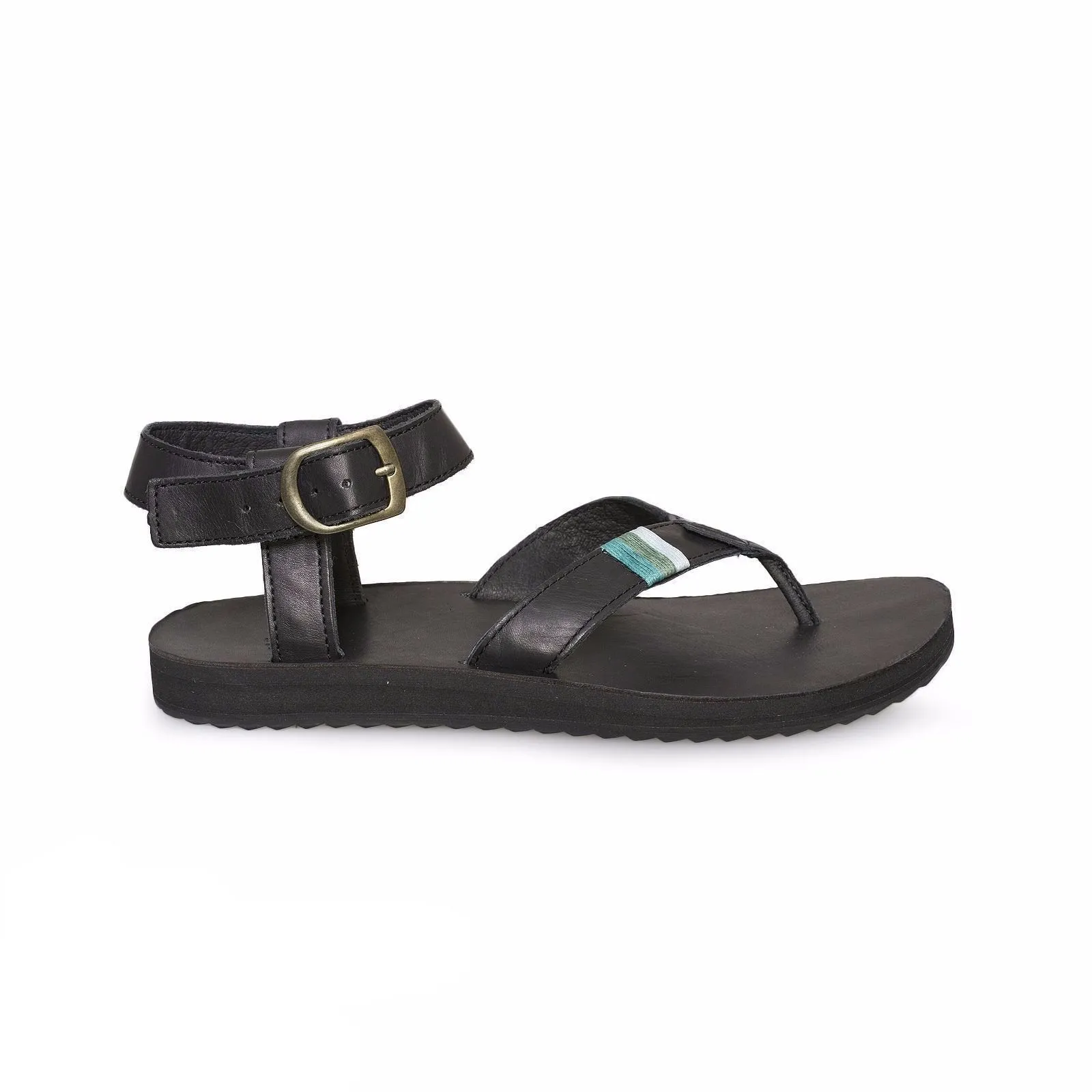 Teva Original Crafted Leather Black Sandal