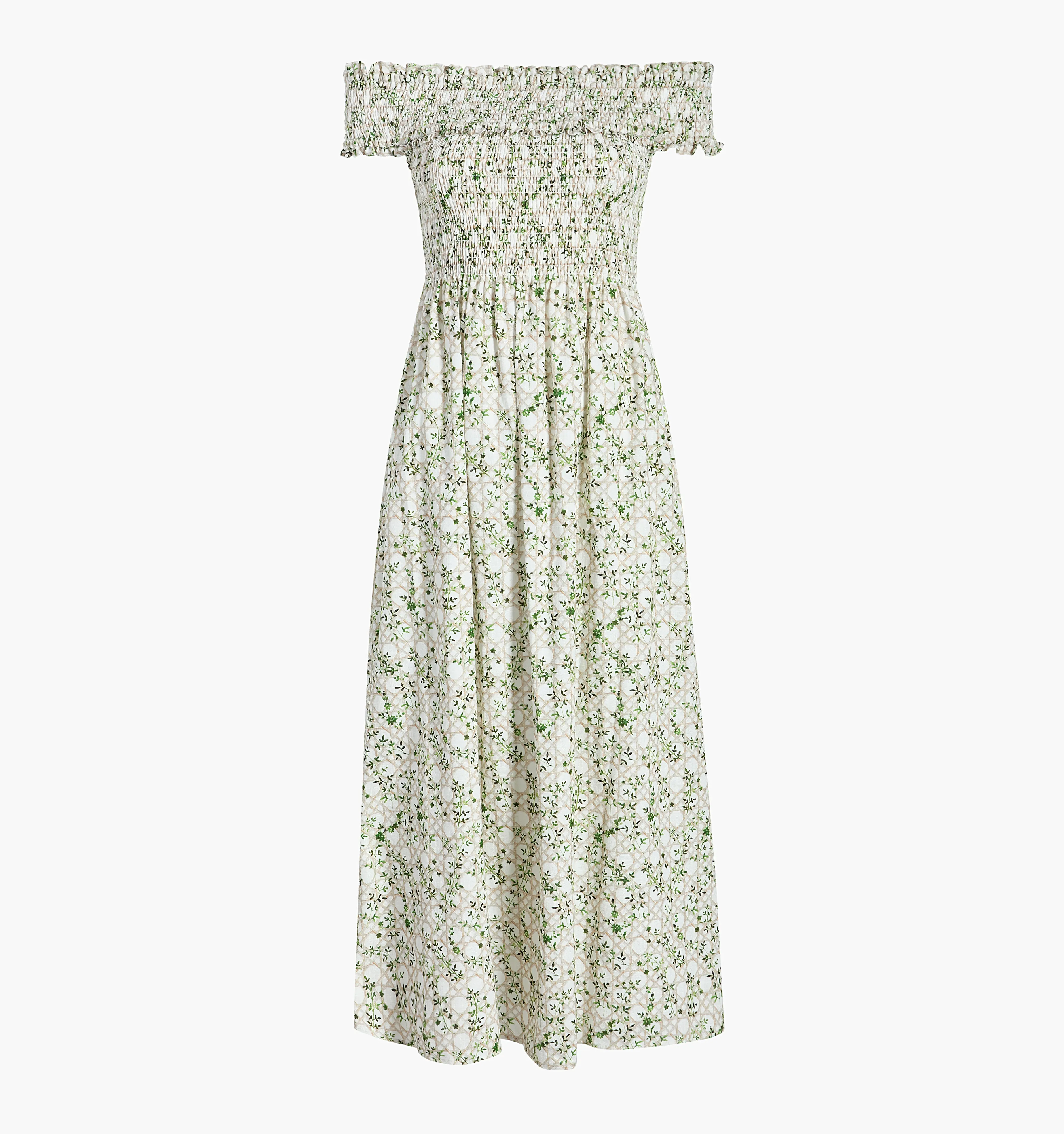 The Marguerite Nap Dress - Sand Basketweave Vine