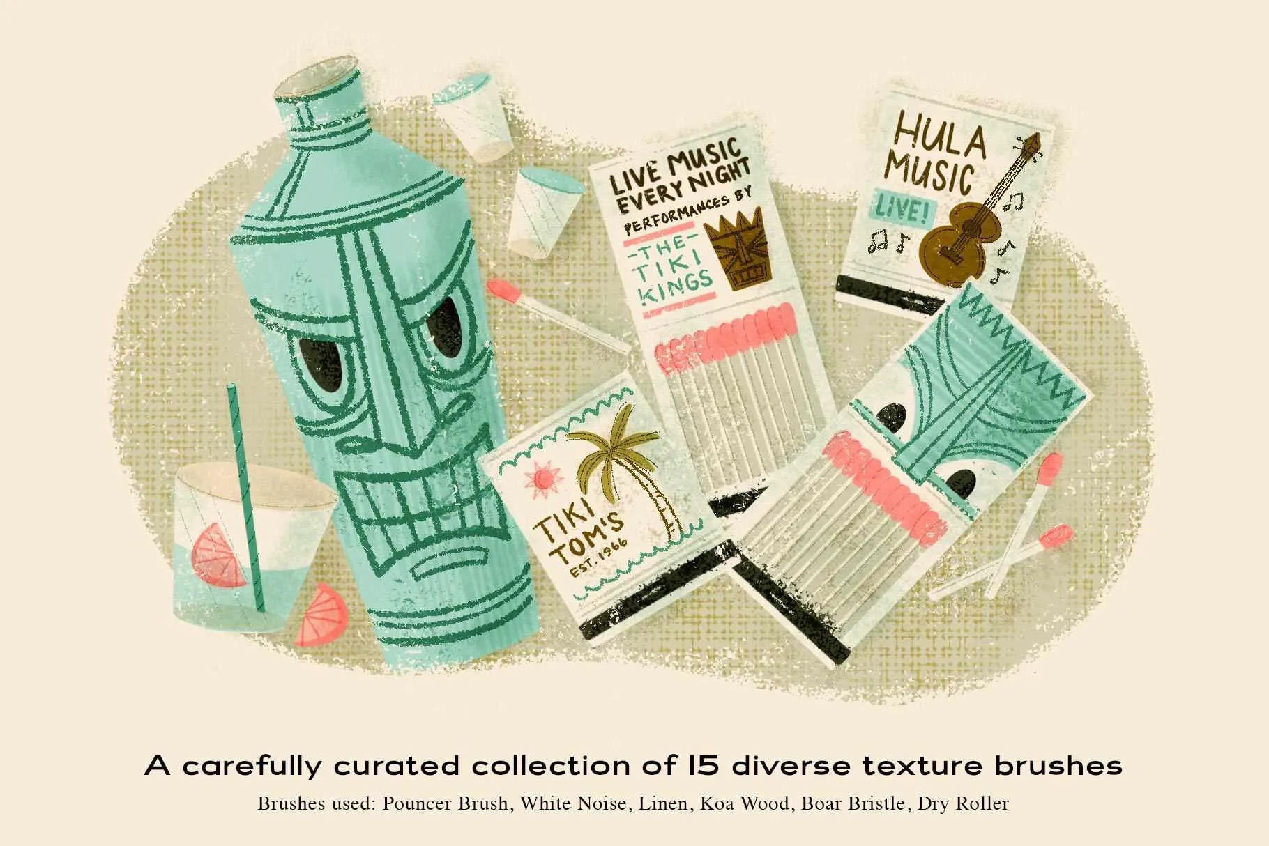 The Texture Brush Pack for Procreate