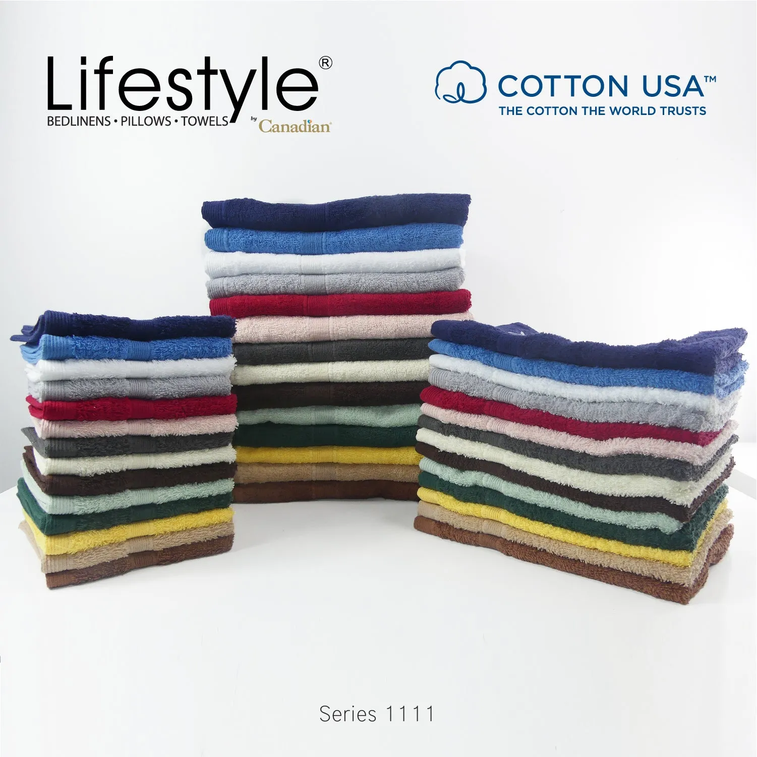 USA Cotton Towel 4pc. Fingertip 12x20' (1111)