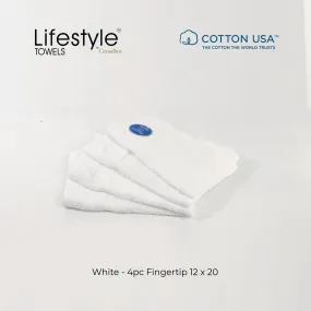 USA Cotton Towel 4pc. Fingertip 12x20' (1111)