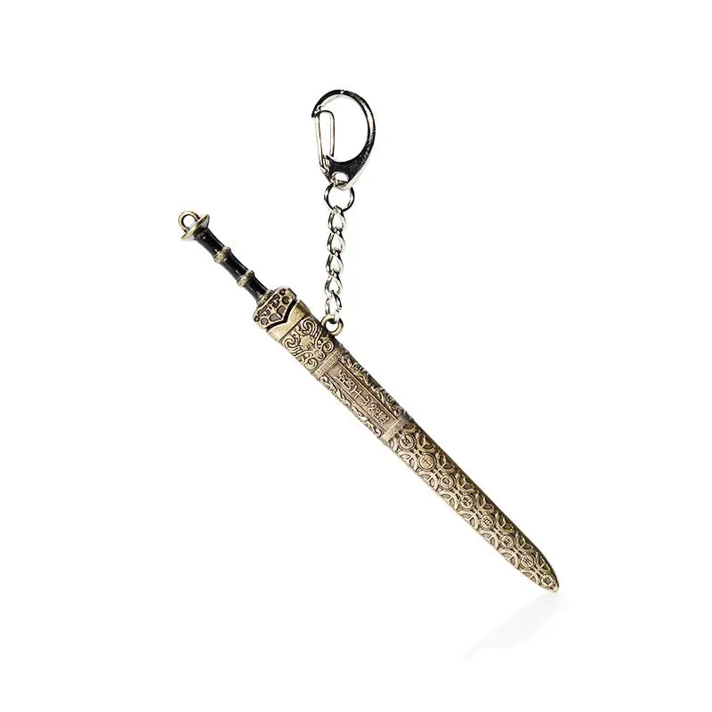 Vintage Mini Sword Shape Pendant Keychain