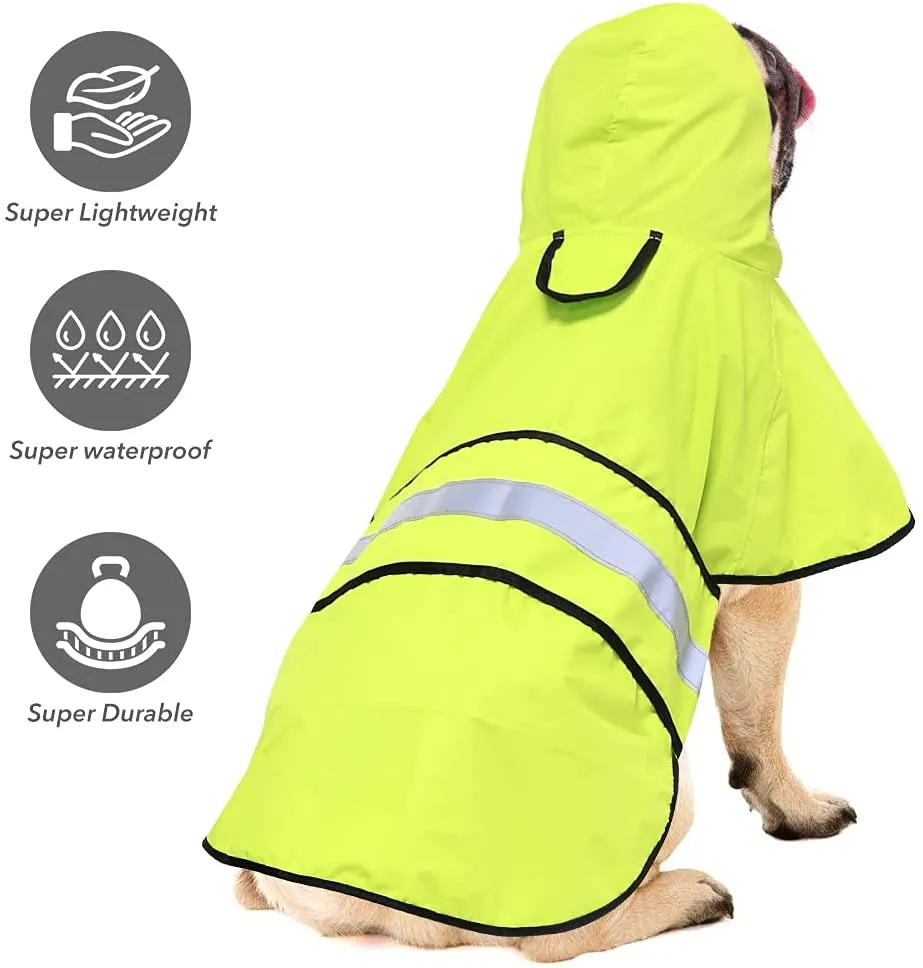 Waterproof Reflective Dog Raincoat