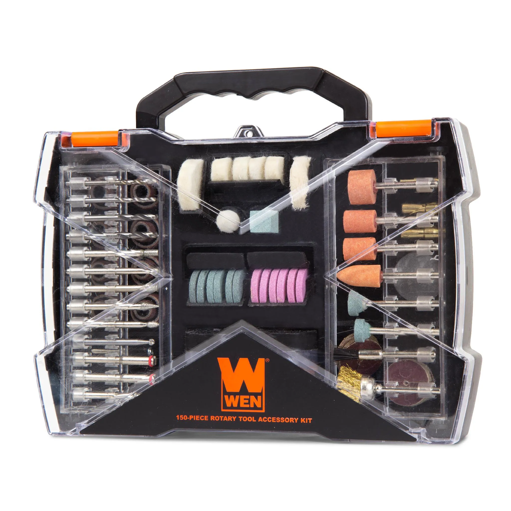 WEN 230151A 150-Piece Rotary Tool Accessory Kit with Carrying Case