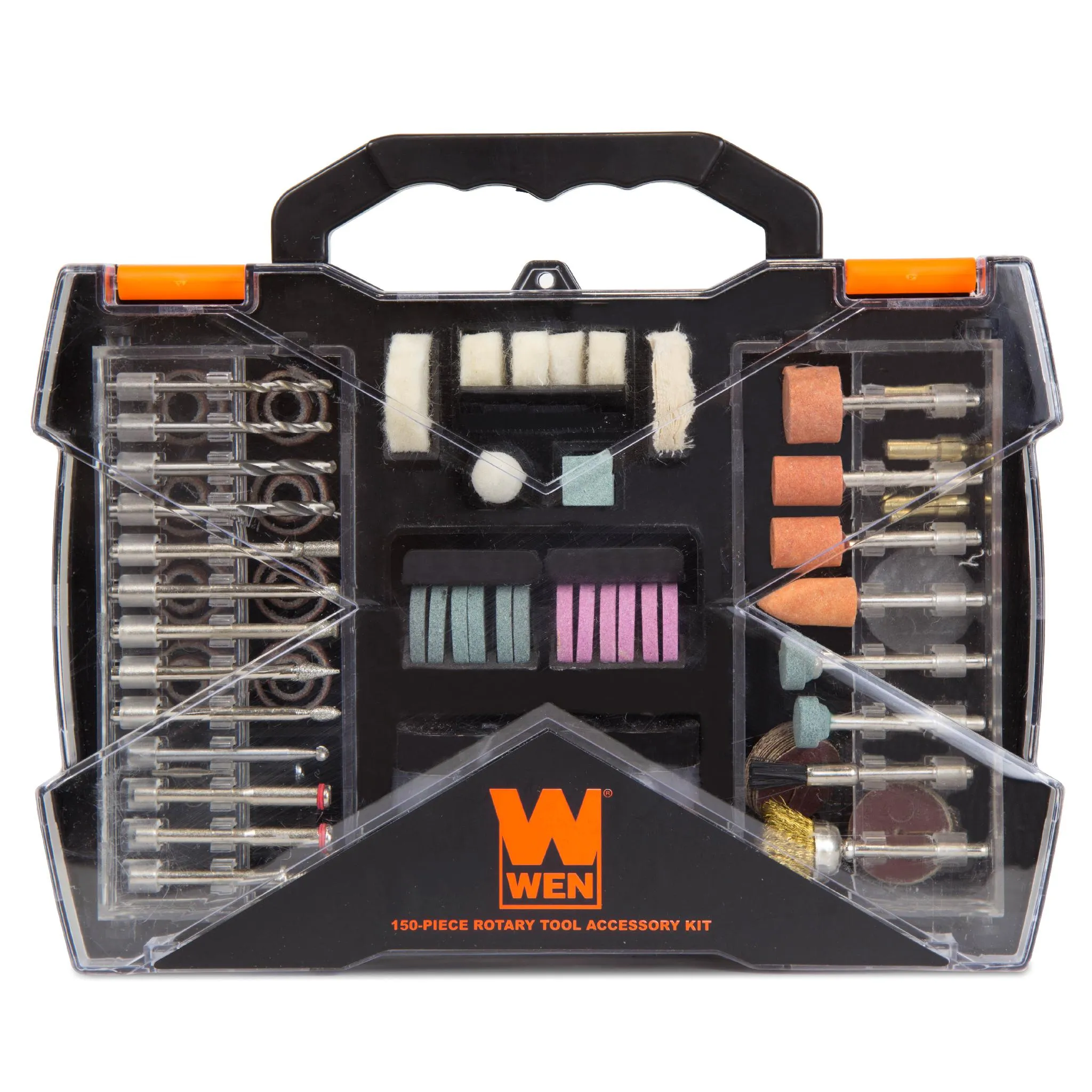 WEN 230151A 150-Piece Rotary Tool Accessory Kit with Carrying Case