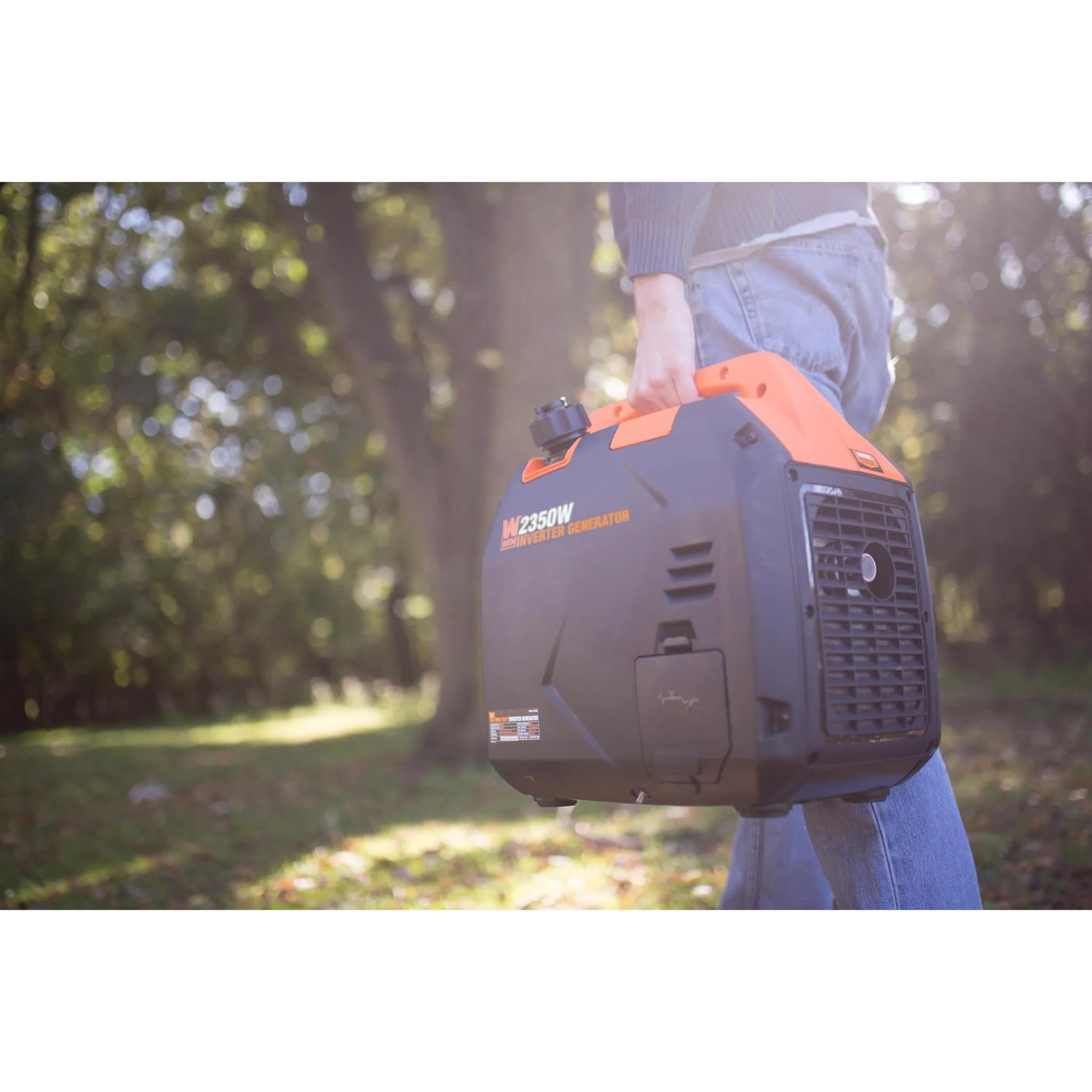 WEN 56235iX Super Quiet Ultra Lightweight 2350-Watt Portable Inverter Generator with Fuel Shut Off and CO Sensor