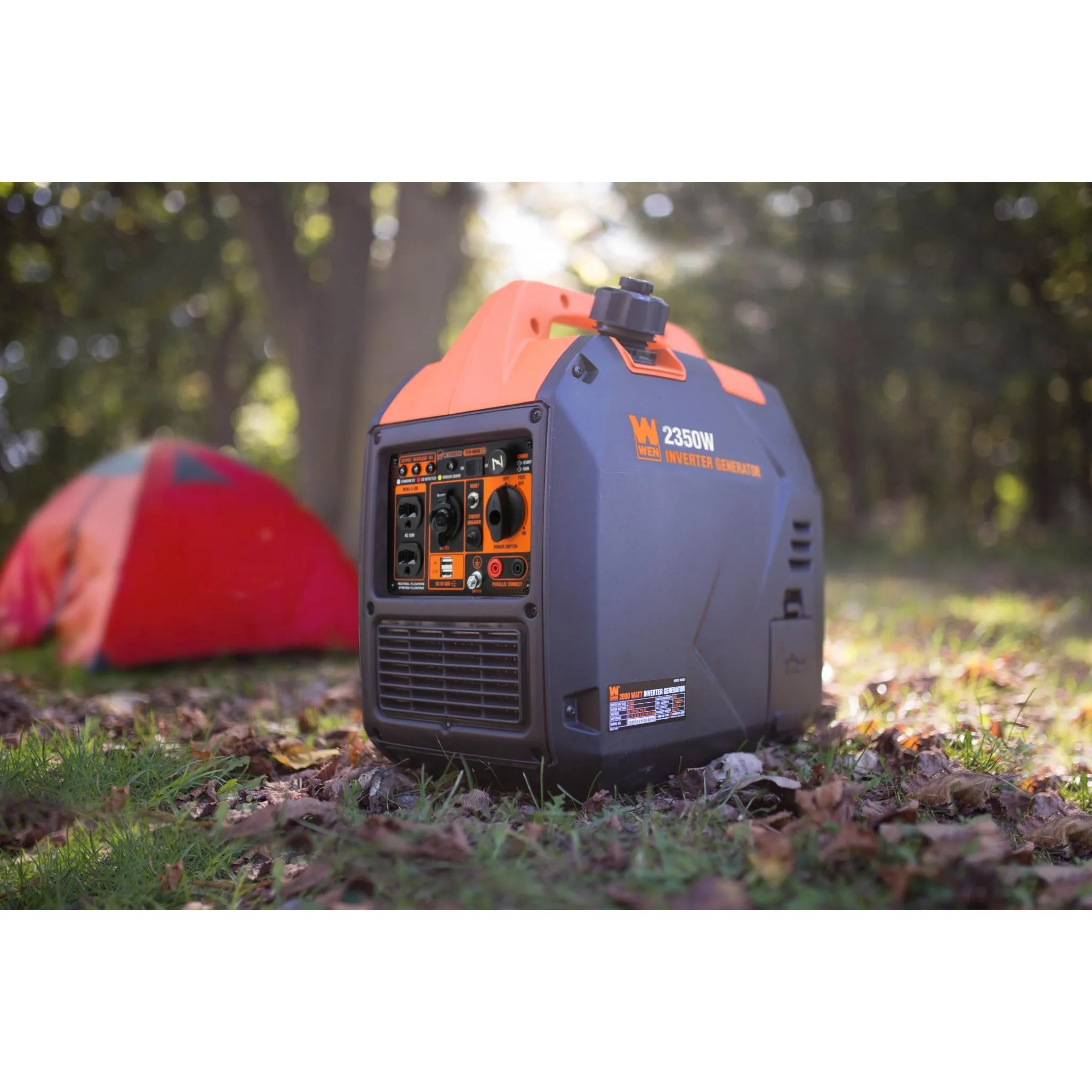 WEN 56235iX Super Quiet Ultra Lightweight 2350-Watt Portable Inverter Generator with Fuel Shut Off and CO Sensor