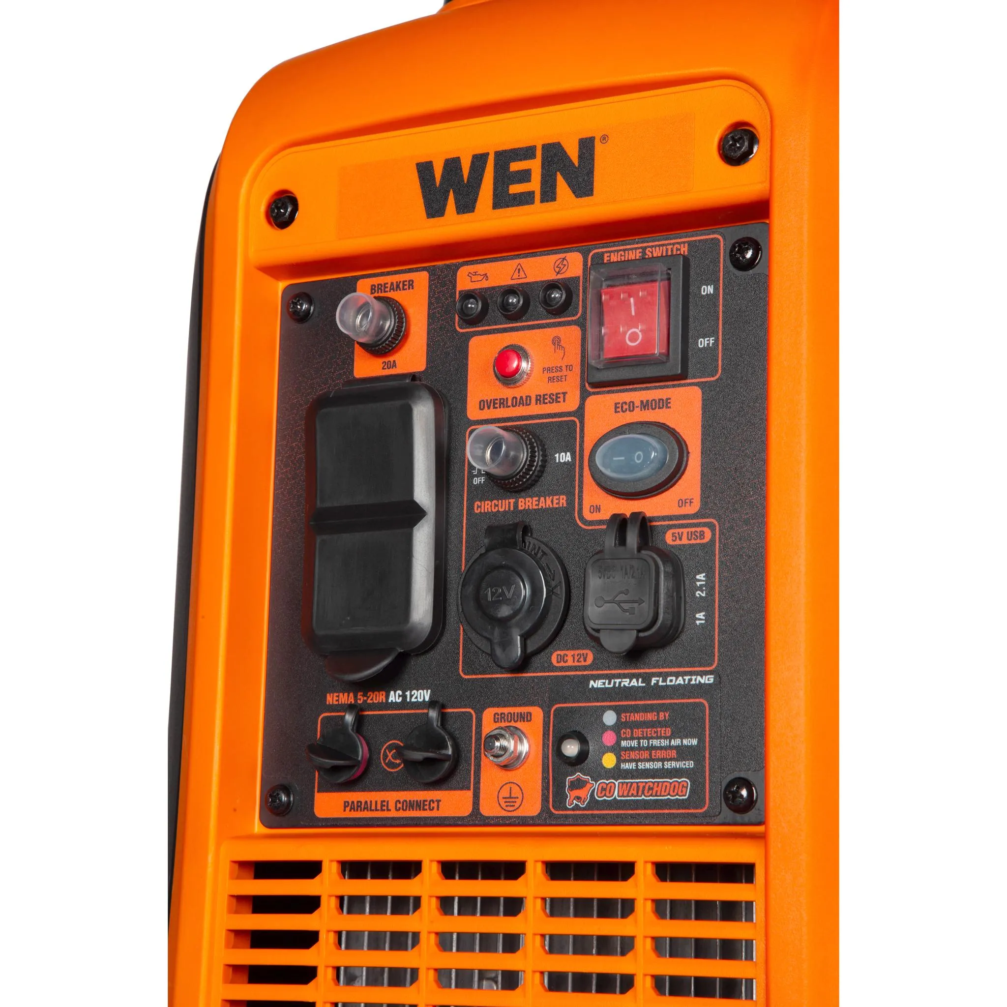 WEN 56280iX 2800-Watt Inverter Generator, Quiet, Portable, and Lightweight with Fuel Shut Off and CO Watchdog