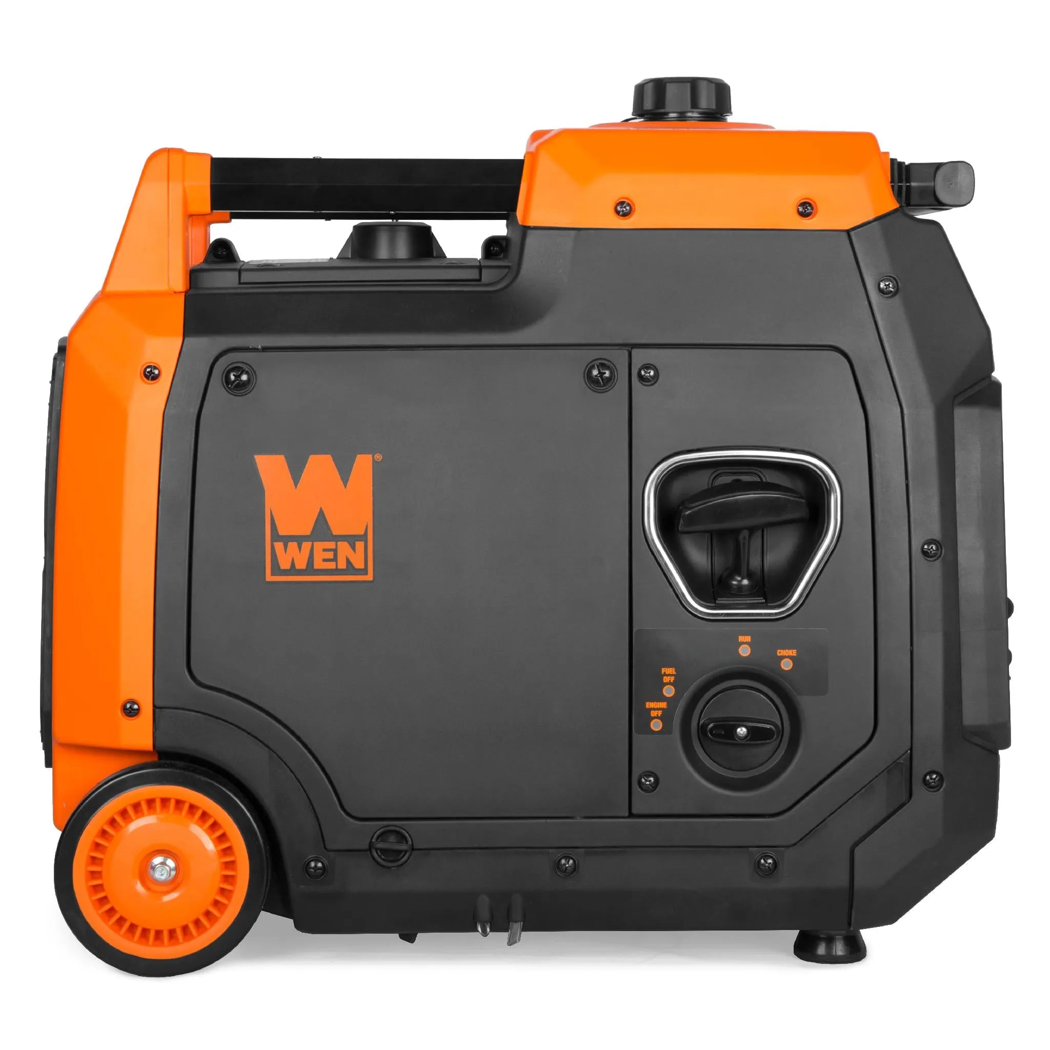 WEN 56480iX Quiet and Lightweight 4800-Watt RV-Ready Electric Start Portable Inverter Generator with Fuel Shut Off and CO Watchdog