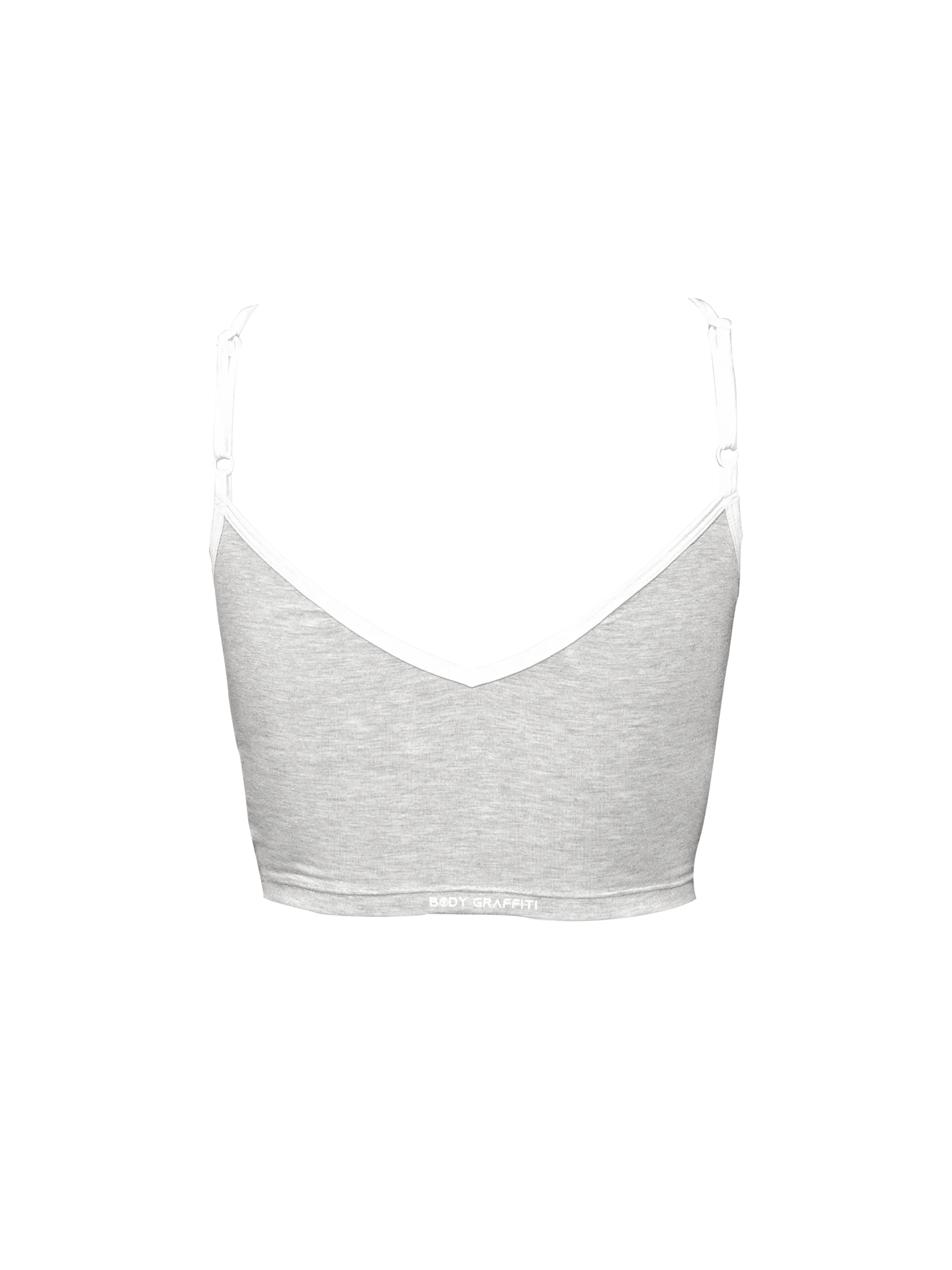 Women's V-Neck Adjustable Spaghetti Cami Crop Top